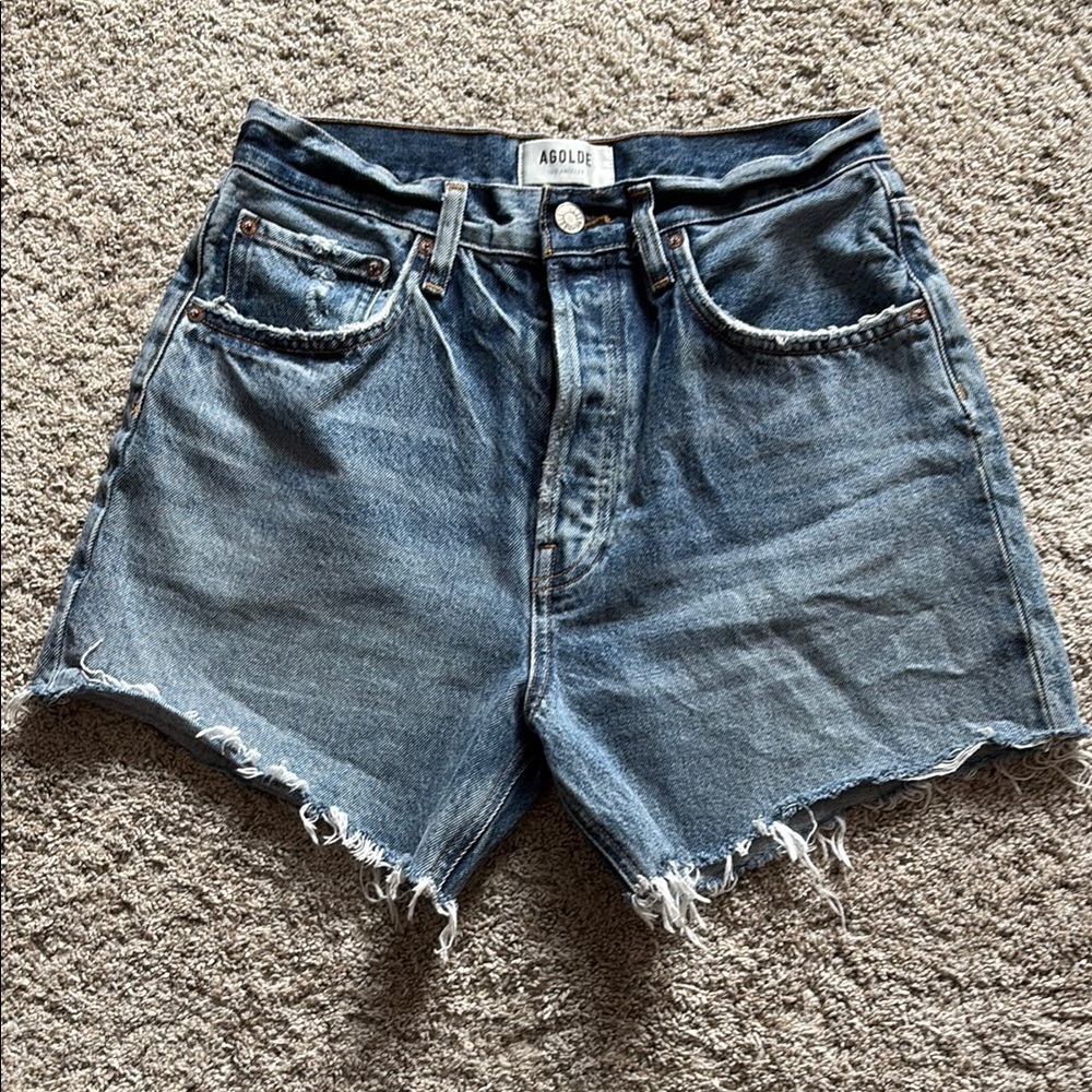 AGOLDE RILEY DENIM SHORTS